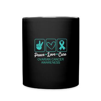 Eierstockkrebs Krebs-Überlebender Krebs - Tasse einfarbig - Schwarz - Vorne