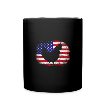 Chicken Poultry - Full Colour Mug - black - Front