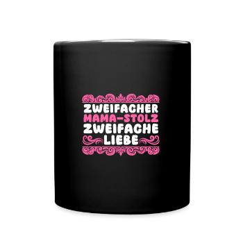 Maman de 2 enfants - Mug uni - noir - Devant