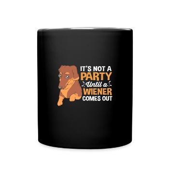 Teckel - Mug uni - noir - Devant