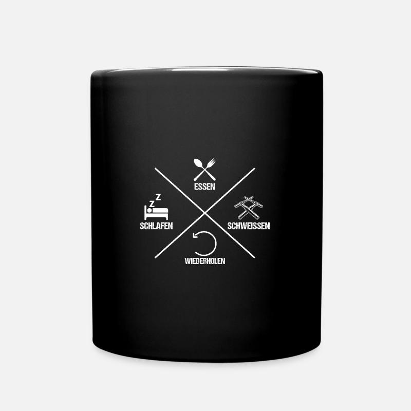 Schweißen Schweißarbeiter Schweißer - Tasse einfarbig - Schwarz