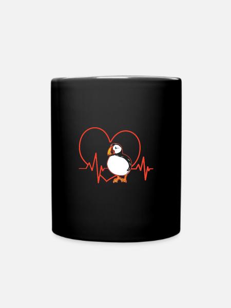 Papageientaucher Puffin - Tasse einfarbig - Schwarz