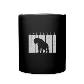 Tigre à dents de sabre - Mug uni - noir - Devant