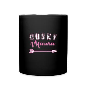 Siberian Husky - Full Colour Mug - black - Front