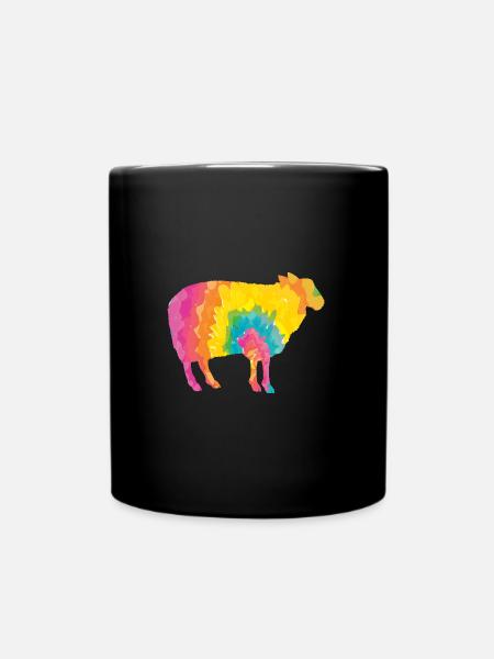 Schäfer Schaf - Tasse einfarbig - Schwarz