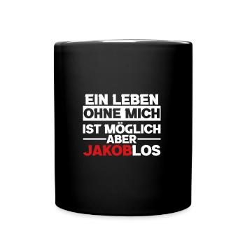 Beer Beer Lovers Drink Celebrate Jakob - Full Colour Mug - black - Front