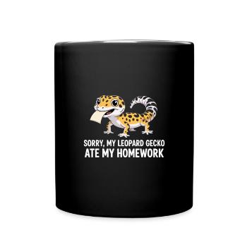 Léopard Gecko Léopard Gecko Reptile Terraristique - Mug uni - noir - Devant
