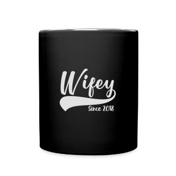 Wifey since 2018 - Full Colour Mug - black - Front