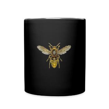 Hornisse Polygon Wespe Geschenk - Tasse einfarbig - Schwarz - Vorne