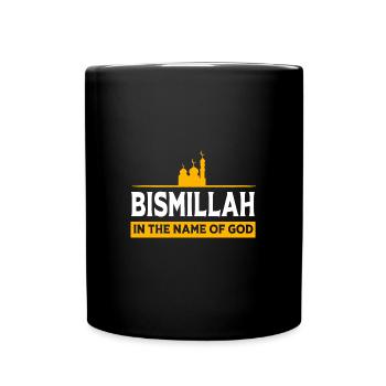 Muslim Bismillah - Full Colour Mug - black - Front