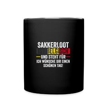 Belgian Belgian Belgium - Full Colour Mug - black - Front