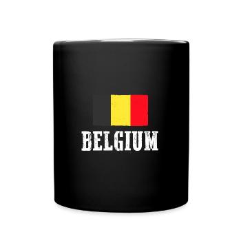 Belgier Belgien - Tasse einfarbig - Schwarz - Vorne