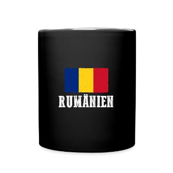 Rumänen Rumänien - Tasse einfarbig - Schwarz - Vorne
