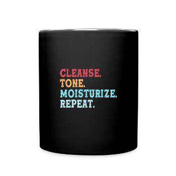Kosmetikerin Make-up - Tasse einfarbig - Schwarz - Vorne