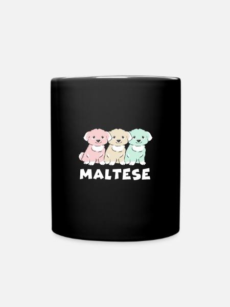 Malteser - Tasse einfarbig - Schwarz