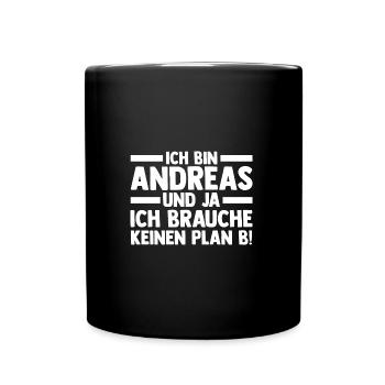 First name Andreas - Full Colour Mug - black - Front