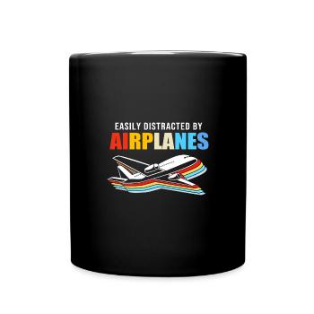 Air traffic controller - Full Colour Mug - black - Front