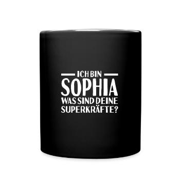 First name Sophia - Full Colour Mug - black - Front