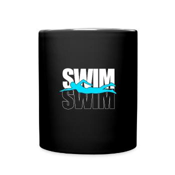 Natation Nageurs Piscine Moniteurs de natation - Mug uni - noir - Devant