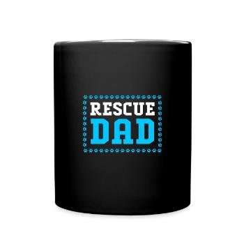 Dog Rescue Animal Rights Animal Rescue Animal Shelter - Full Colour Mug - black - Front
