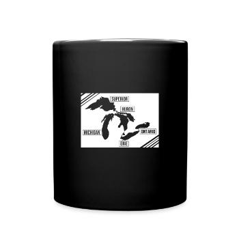 Great Lakes - Tasse einfarbig - Schwarz - Vorne