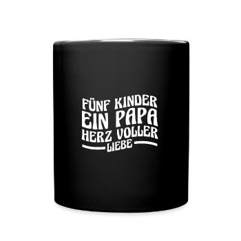 Dad of 5 children - Full Colour Mug - black - Front