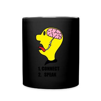 Le motif de l'école des enseignants motive et amuse les élèves - Mug uni - noir - Devant