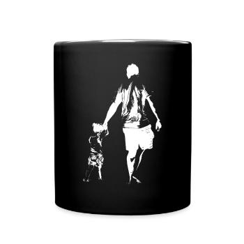 Dad and daughter kid love LIebe child dad - Full Colour Mug - black - Front