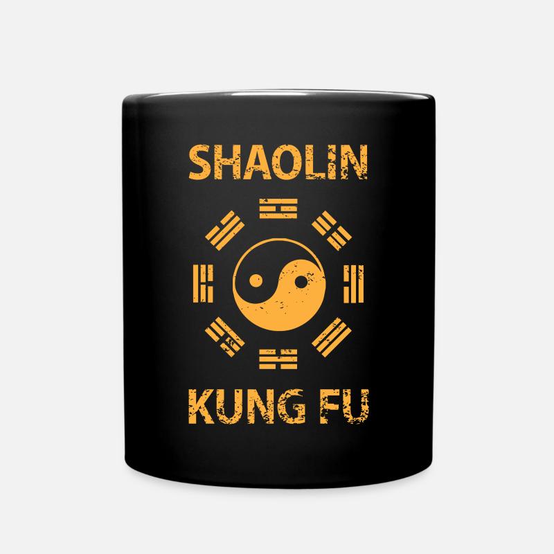 Shaolin Kung Fu - Full Colour Mug - black