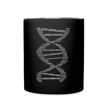 Biologie DNA Medizin - Tasse einfarbig - Schwarz - Vorne