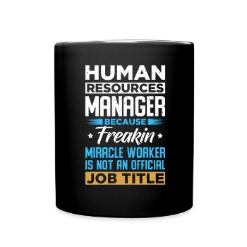 Responsable des ressources humaines - Mug uni - noir - Devant