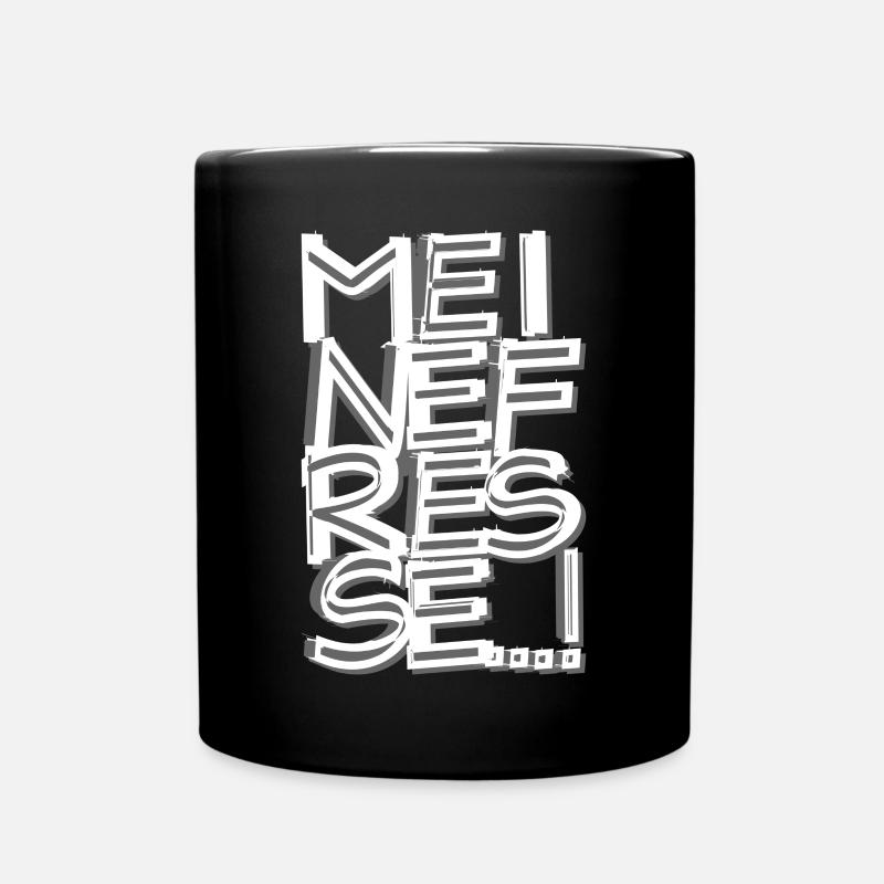Meine Fresse - Tasse einfarbig - Schwarz