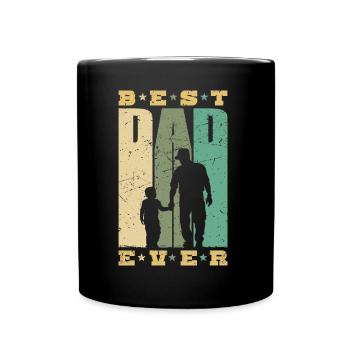 Best Dad Ever Retro Dad and Son Father Gift - Full Colour Mug - black - Front