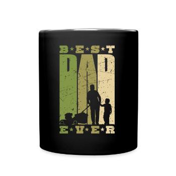 Meilleur papa Ever papa et fils jardinier jardinier - Mug uni - noir - Devant