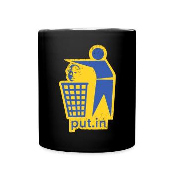 put.in - Peace Ukraine - Tasse einfarbig - Schwarz - Vorne