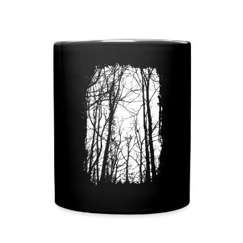 Forêt - noir/blanc - Nature - Art durable - Mug uni - noir - Devant