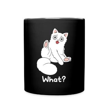 What are you looking at? - Full Colour Mug - black - Front