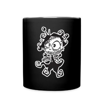 Voodoo Vampir Puppe - Tasse einfarbig - Schwarz - Vorne