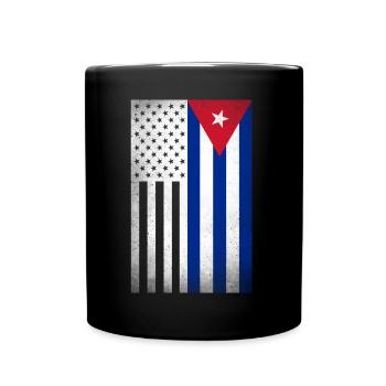 Cuba Design für stolze kubanische Amerikaner - Tasse einfarbig - Schwarz - Vorne