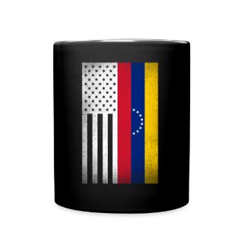 Venezuela Design für venezolanische Amerikaner - Tasse einfarbig - Schwarz - Vorne