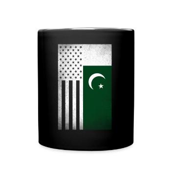 Pakistan Design für stolze pakistanisch Amerikaner - Tasse einfarbig - Schwarz - Vorne