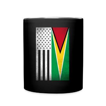 Guyana Design für stolze guyanische Amerikaner - Tasse einfarbig - Schwarz - Vorne