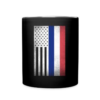 Frankreich Design für französische Amerikaner - Tasse einfarbig - Schwarz - Vorne