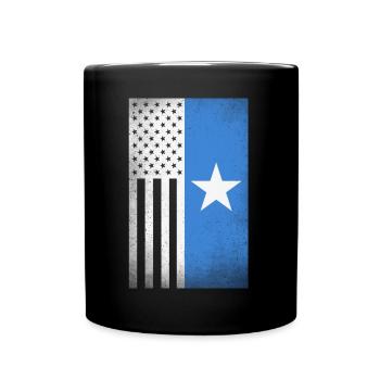 Somalia Design für stolze somalische Amerikaner - Tasse einfarbig - Schwarz - Vorne