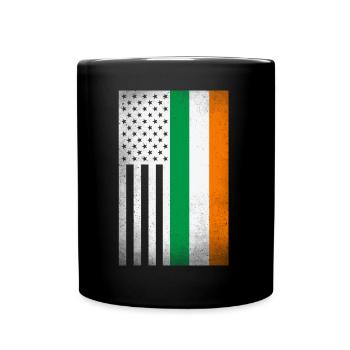 Irland Design für stolze irische Amerikaner - Tasse einfarbig - Schwarz - Vorne