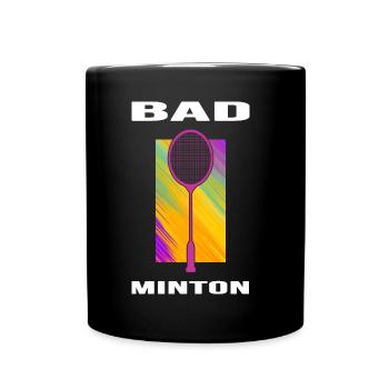 Badminton Badminton Badminton Racket - Full Colour Mug - black - Front