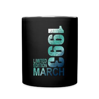 Limited Edition 30th birthday 1993 March born - Full Colour Mug - black - Front