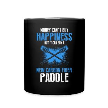 Dragon boating theme for dragon boat paddling - Full Colour Mug - black - Front