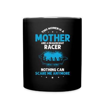 Dragon Boat Theme for Dragon Boat Paddling - Full Colour Mug - black - Front