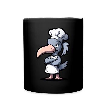 Schuhschnabel Koch - Tasse einfarbig - Schwarz - Vorne